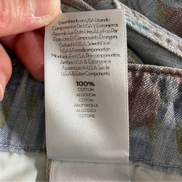 MOTHER Denim No Zip Misfit Floral Pants Fresh Cut NWT - Picture 14 of 15